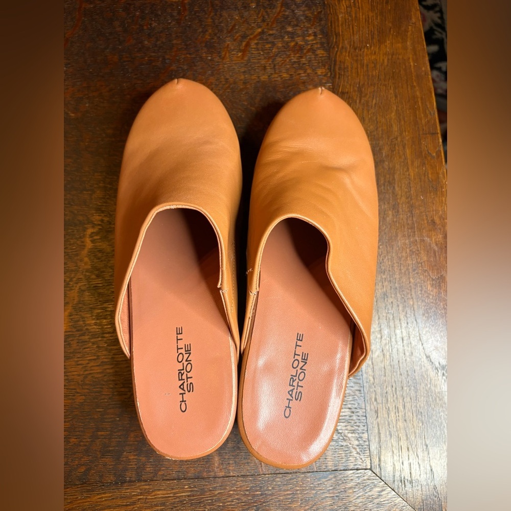 Charlotte Stone Luggage Marlo Clogs - Size 12 - Picture 7 of 14